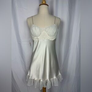 NWT Jonquil Cream Satin Chemise XS